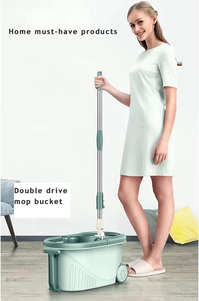 360° Spinning Mop & Bucket Set with Adjustable Handle None